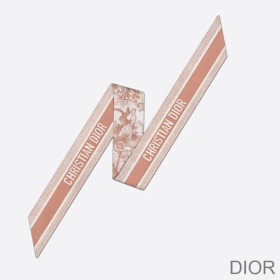 Dior Mitzah Twill Toile de Jouy Silk Cherry