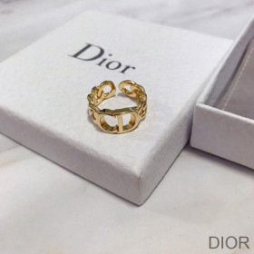 Dior Open Chain 30 Montaigne Ring Metal Gold