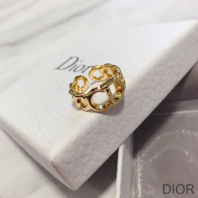 Dior Open Chain 30 Montaigne Ring Metal Gold