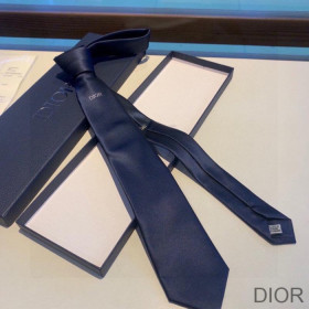 Dior Tie DIOR Icon Silk Navy Blue