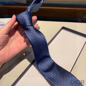 Dior Tie Oblique Pixel Silk Blue
