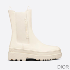 Dior Trial Ankle Boots Women Calfskin White