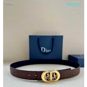 Dior CD Icon Leather Belts With Gold CD Buckle And Leather Strap 30 mm In Brown online