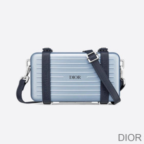 Dior x Rimowa Personal Clutch Aluminum Sky Blue