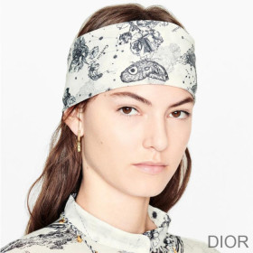 Dior Diorevolution Earrings Metal and White Resin Pearls Gold