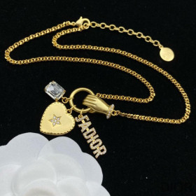 Dior J''Adior Choker Metal, White Resin Pearl And White Crystals Gold