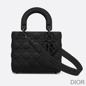 Lady Dior My ABCDior Bag Ultramatte Cannage Calfskin Black