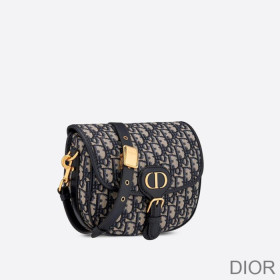 Dior Medium Bobby Bag Oblique Motif Canvas Blue