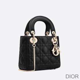 Mini Lady Dior Bag Cannage Lambskin Black