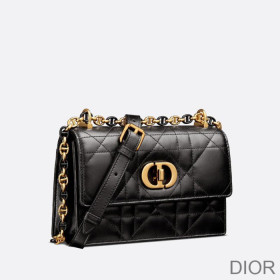 Mini Miss Caro Bag Macrocannage Lambskin Black