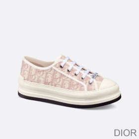 Dior Walk''N'' Platform Sneakers Women Oblique Motif Canvas Pink