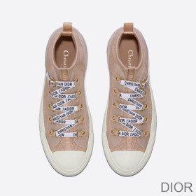 Dior Walk''N'' Sneakers Women Cannage Technical Mesh Apricot