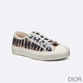 Dior Walk''N'' Sneakers Women Tie & Dye Motif Canvas Multicolor