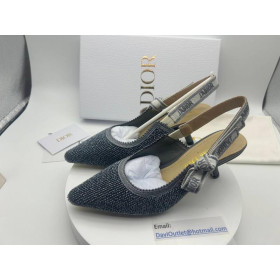 Dior Women's Cloth Heels Gray