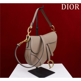 Dior Saddle Bag With Strap M0455 Warm Taupe Grained Calfskin