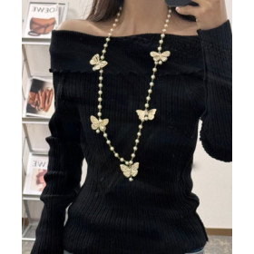 Dior Women's Metamorphose Long Necklace Golden