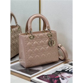 Dior Medium Lady Dior Bag M0565 Pink Patent