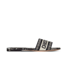 Dior Women's Dway Cotton Sandals Black