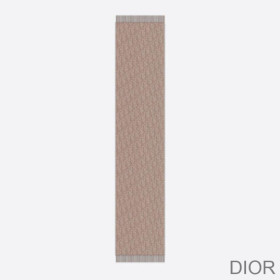 Dior Scarf Oblique Cashmere and Wool Beige