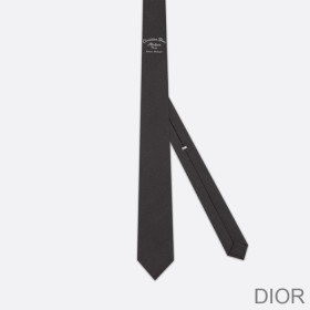 Dior Tie Dior Atelier Silk Black