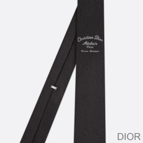 Dior Tie Dior Atelier Silk Black