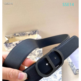 Dior Reversible Leather Belts With Black CD Buckle And Leather Strap 35 mm In Black