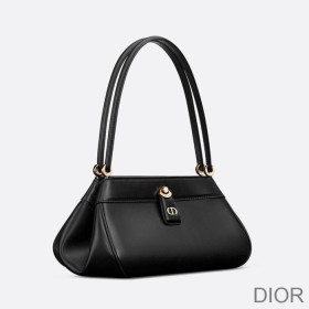Small Dior Key Bag Box Calfskin Black