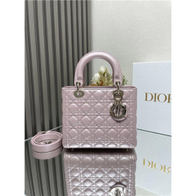 Dior Medium Lady Dior Bag M0565 Pink Pearlescent