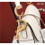 Dior Saddle Bag With Strap M0455 White Grained Calfskin