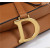 Dior Saddle Bag With Strap M0455 Golden Grained Calfskin