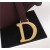 Dior Saddle Bag With Strap M0455 Burgundy Grained Calfskin