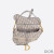 Dior Saddle Bag Oblique Motif Canvas Grey