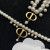 Dior 30 Montaigne Choker Gold Finish Metal and White Resin Pearls Gold