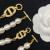Dior 30 Montaigne Choker Metal, White Resin Pearls And White Crystals Gold