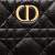 Dior Caro Double Pouch Cannage Calfskin Black