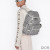 Dior Hit The Road Backpack CD Diamond Motif Canvas Grey
