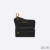 Dior Saddle Flap Card Holder Grained Calfskin Black