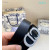 Dior CD Icon Leather Belts With Silver CD Buckle And Leather Strap 30 mm In Black