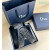 Dior Oblique Monogram Leather Belts With Black Buckle And Leather Strap 35 mm In Black