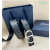 Dior Oblique Monogram Leather Belts With Silver Buckle And Leather Strap 35 mm In Black