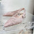 Dior J''Adior Slingback Ballerina Flats Women D Lace Macrame Motif Mesh Pink