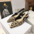 Dior J''Adior Slingback Ballerina Flats Women Mizza Motif Canvas Beige