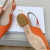 Dior J''Adior Slingback Ballerina Flats Women Technical Fabric Orange