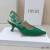 Dior J''Adior Slingback Pumps Women Technical Fabric Green