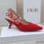 Dior J''Adior Slingback Pumps Women Technical Fabric Red