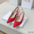 Dior J''Adior Slingback Pumps Women Technical Fabric Red