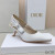 Dior J''Adior Slingback Pumps Women Technical Fabric White