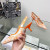 Dior J''Adior Slingback Pumps Women Toile de Jouy Motif Cotton Orange