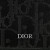Large Dior Vertical Wallet Oblique Galaxy Leather Black