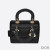 Dior Medium Lady D lite Bag Cannage Motif Canvas Black